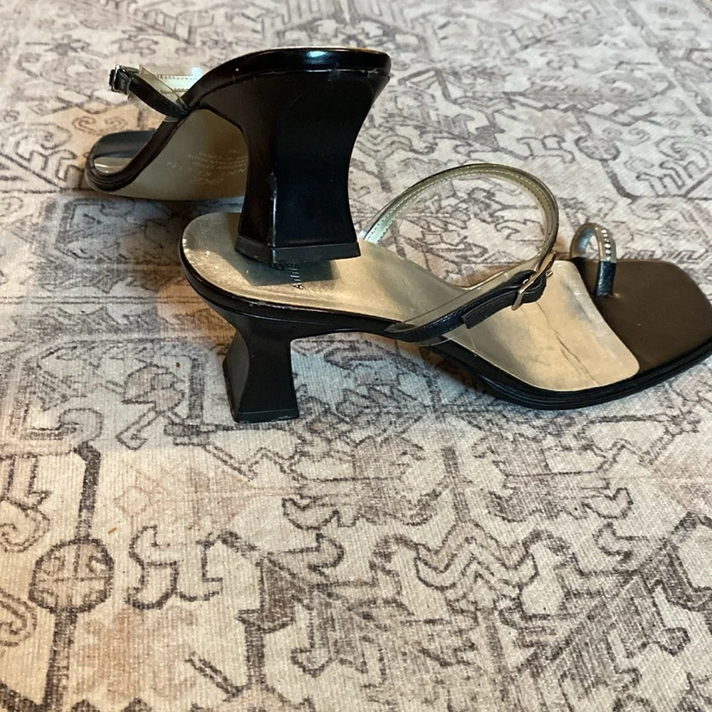AnneKlein towering ,strap sandal